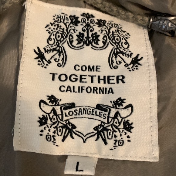 Come Together California CTC Vegan Leather Jacket with Knit Insert - Picture 12 of 15